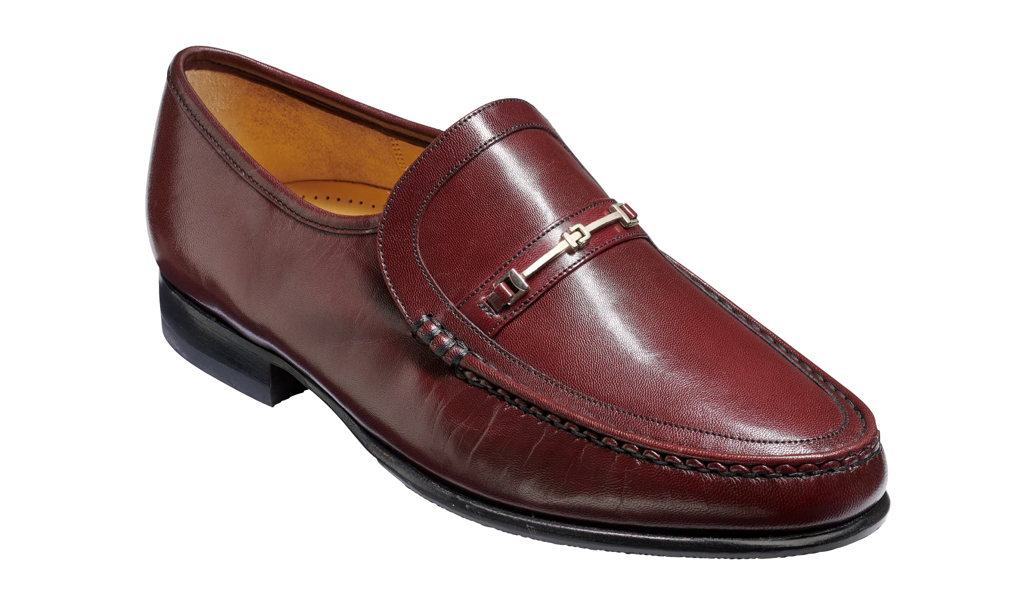 Jasper - Burgundy Kid Loafer Shoe