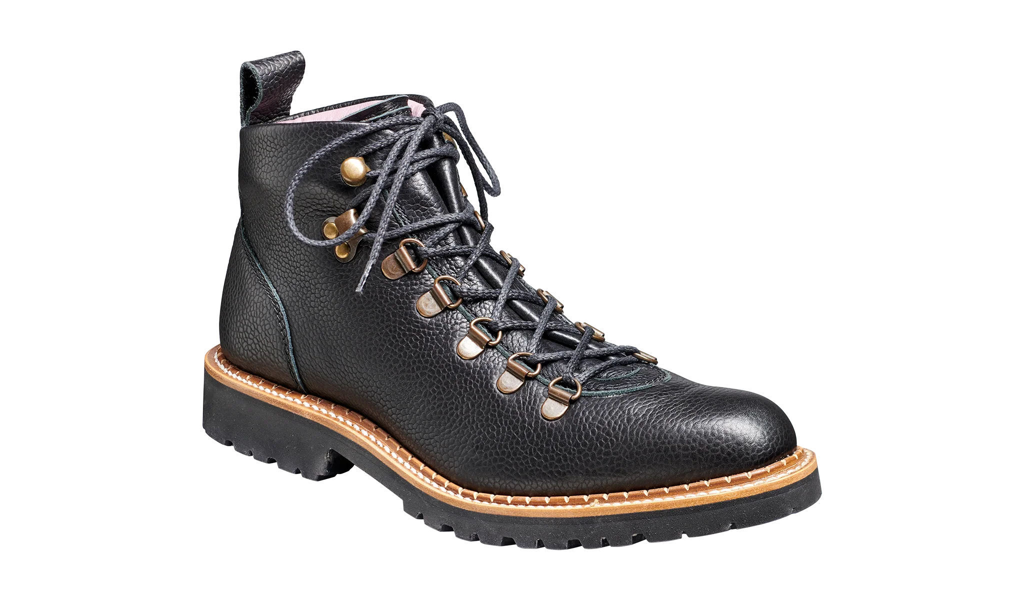 Julie - Black Grain Hiking Boot - Image 4