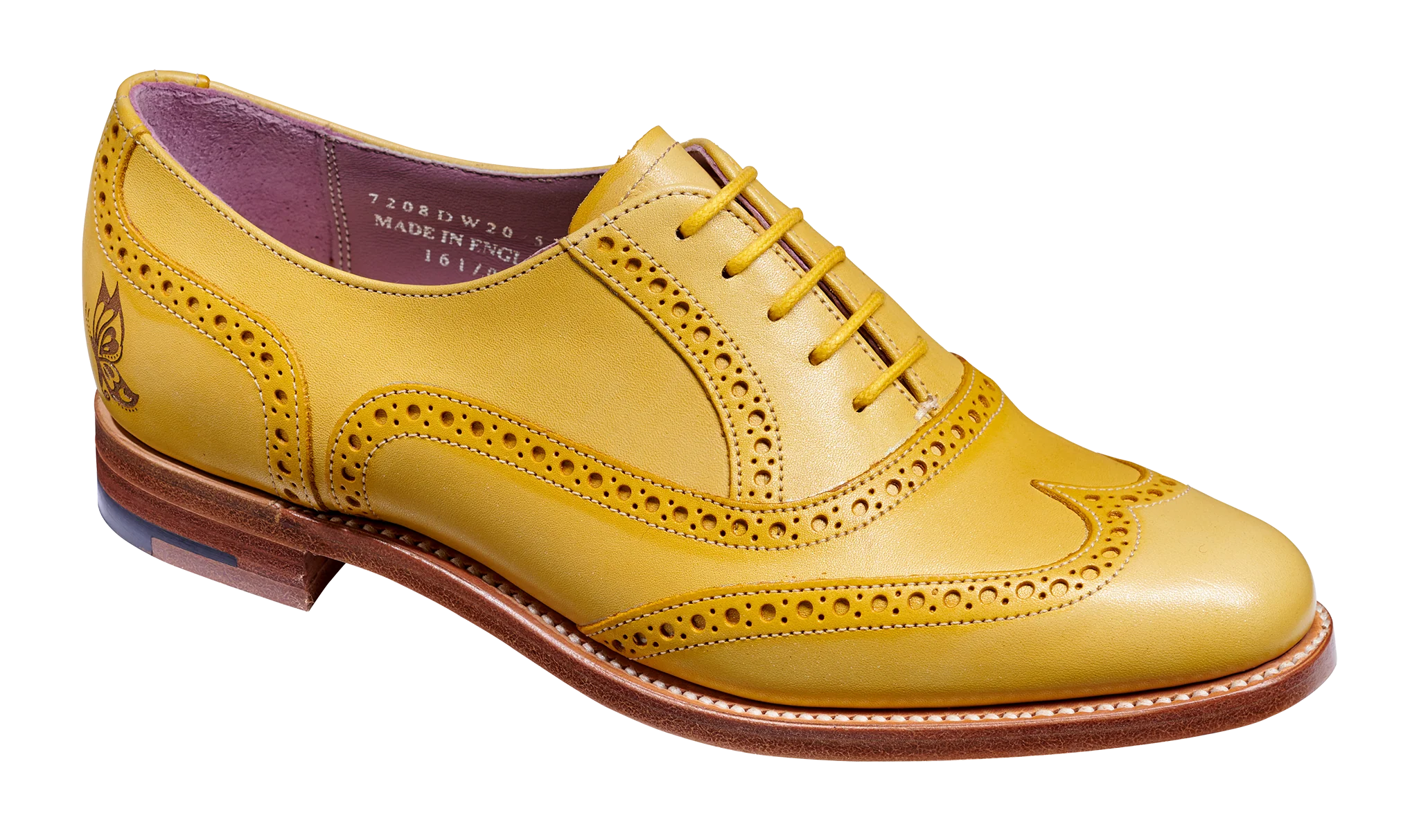 Santina - Yellow / Glitter Crust Brogue