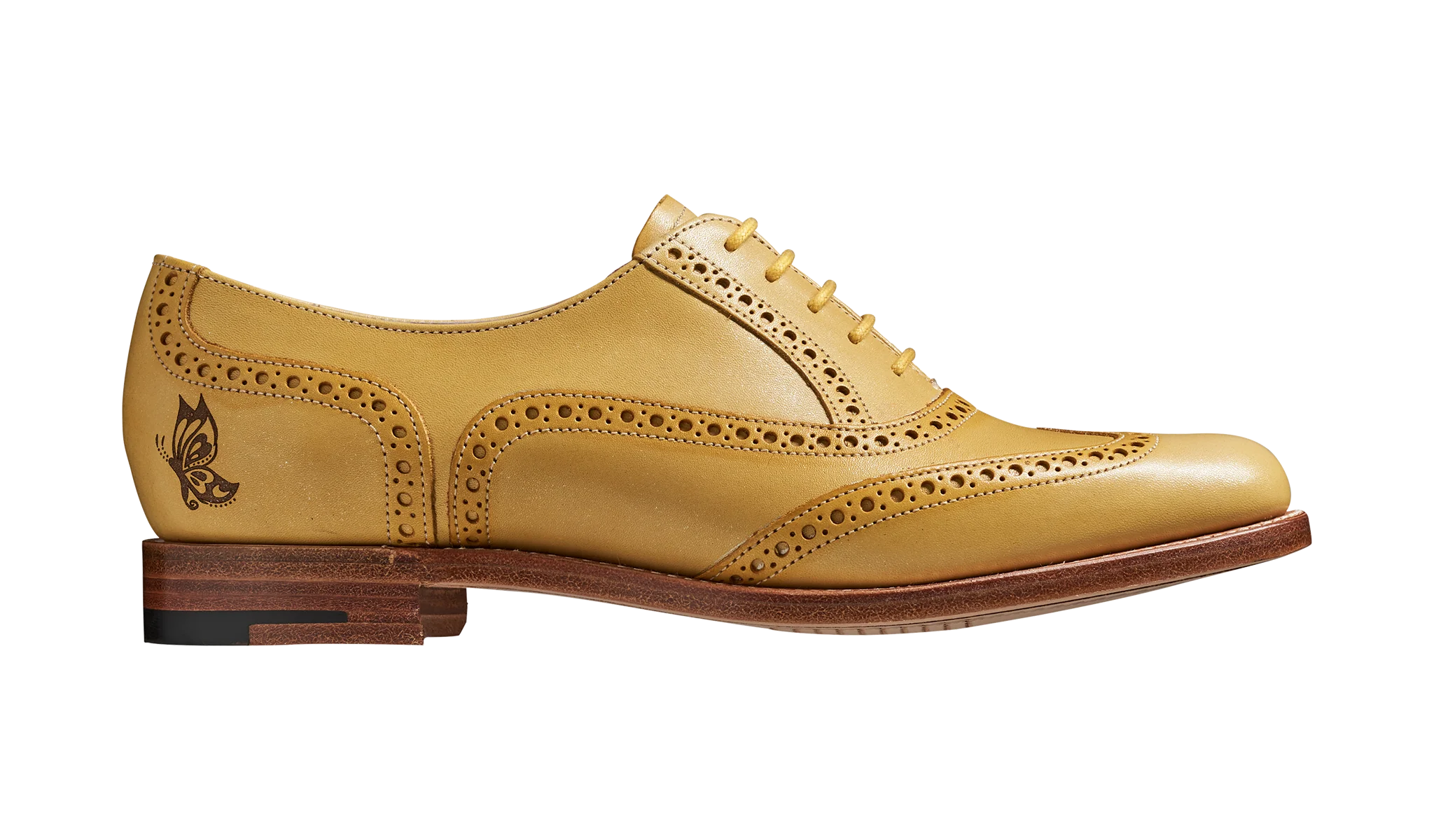 Santina - Yellow / Glitter Crust Brogue - Image 2