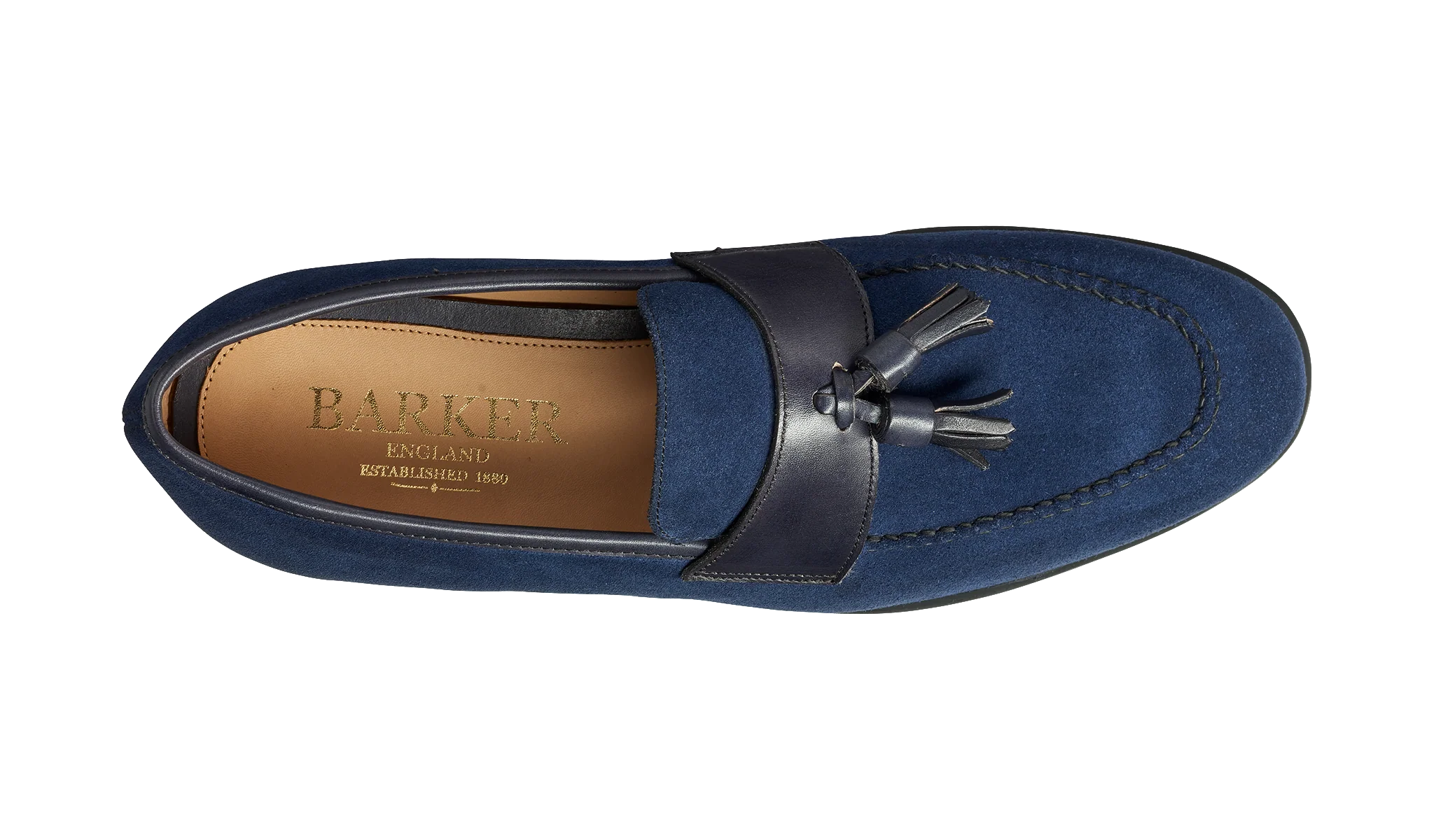Selby - Dark Navy Suede Loafer - Image 3