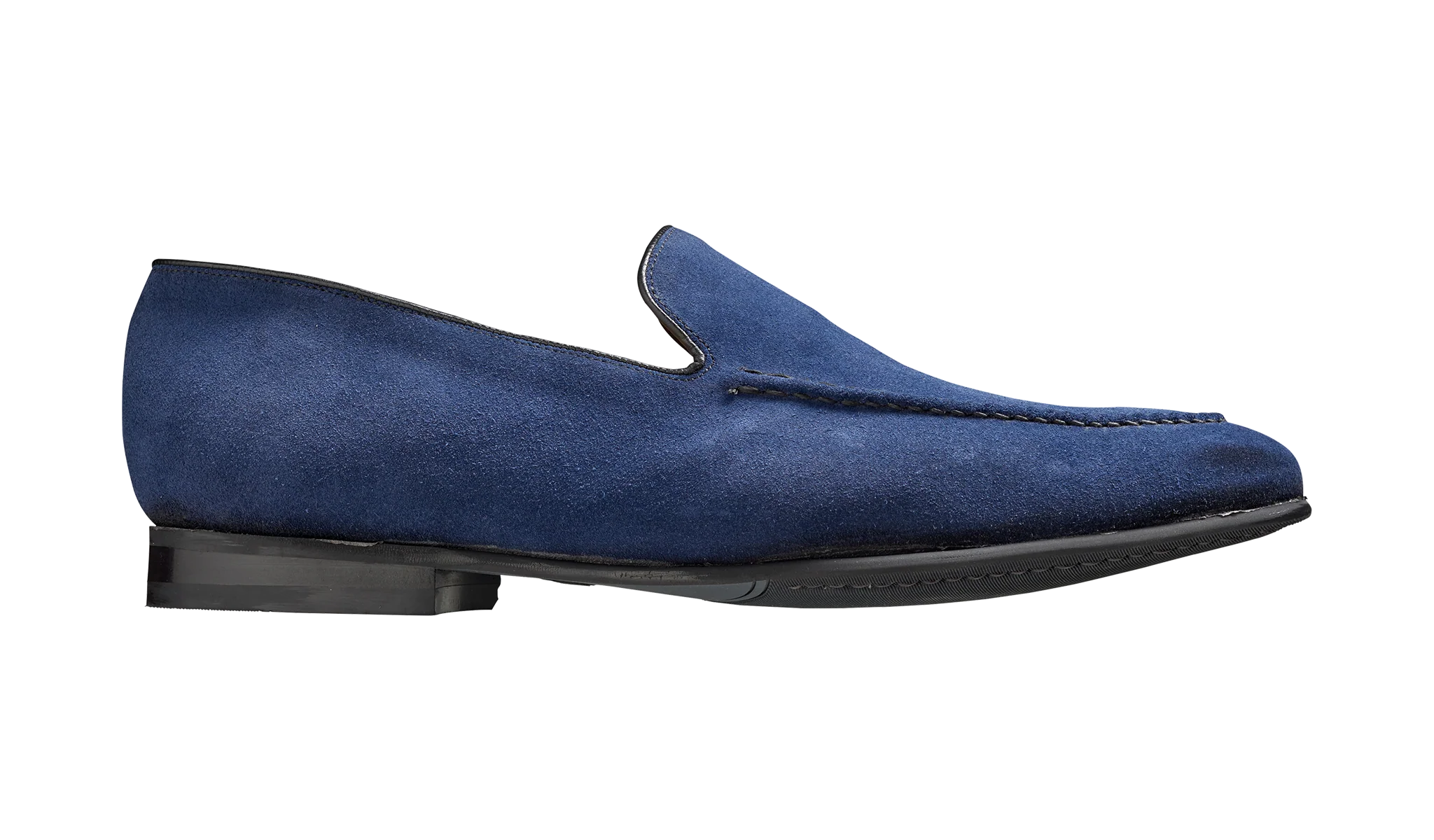 Swanage - Dark Navy Suede Loafer - Image 2