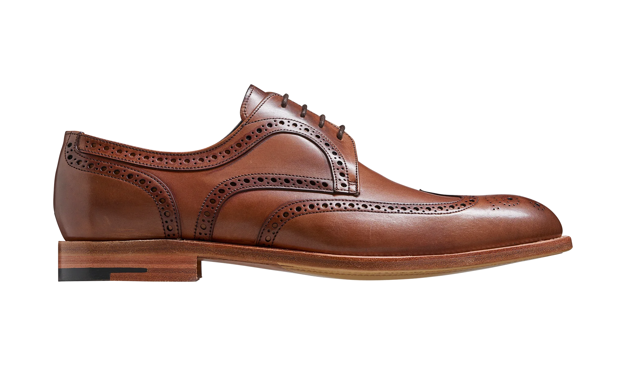 Victor - Brown Hand Painted Oxford Derby - Image 2