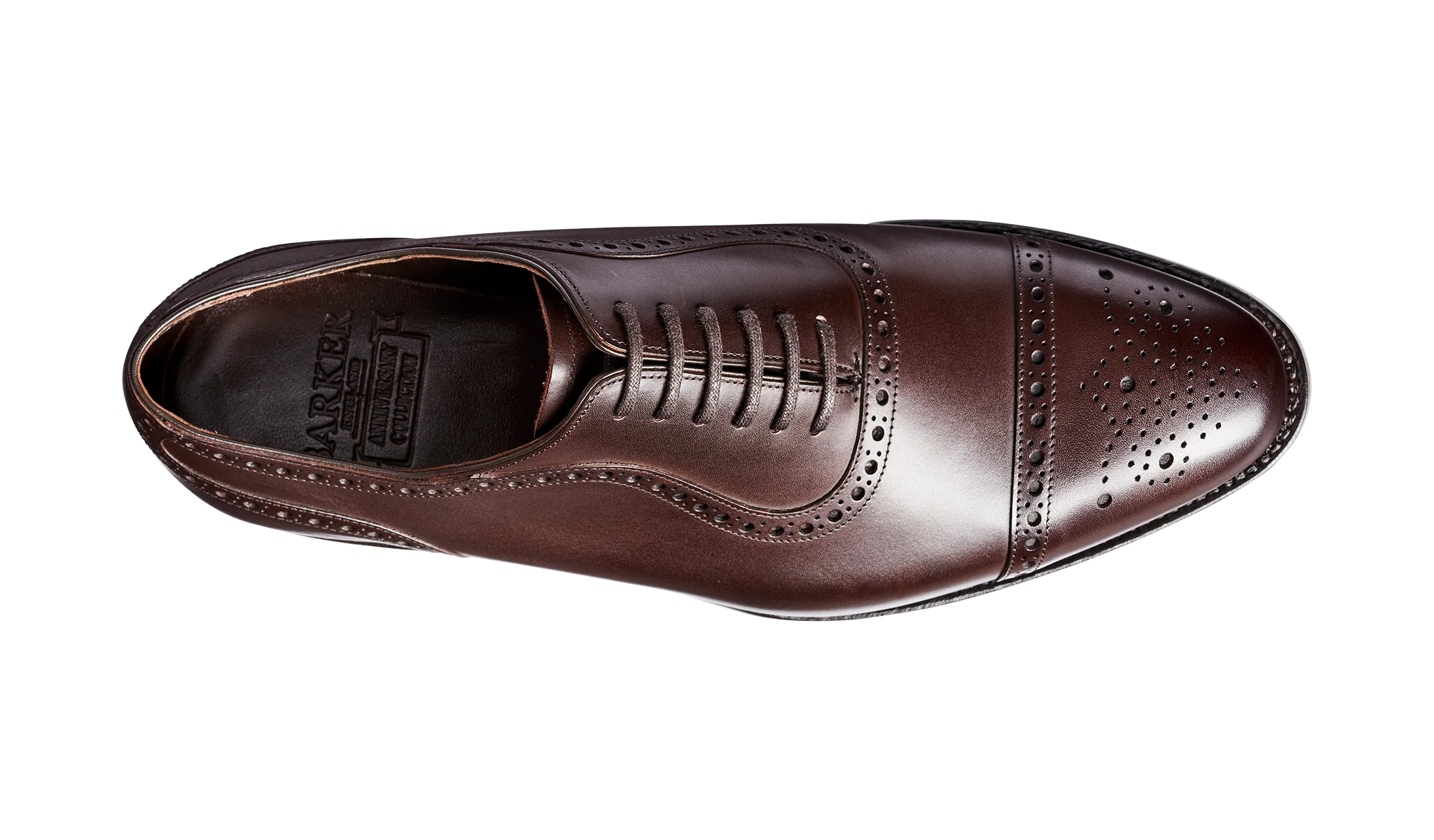 Warrington - Mocha Calf Semi Brogue - Image 3